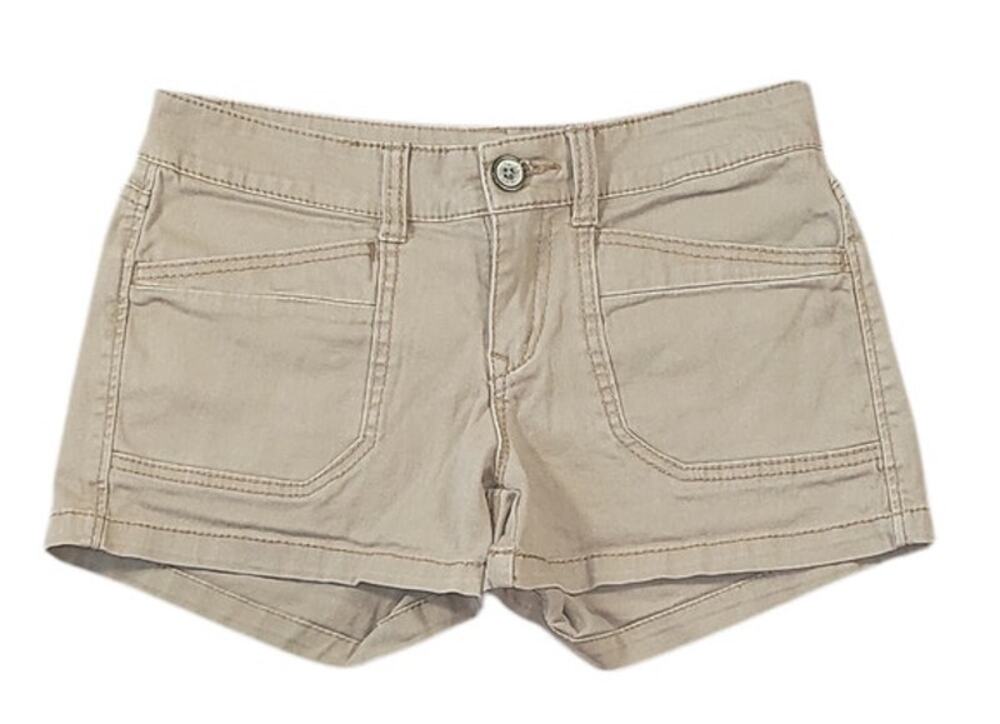 Unionbay Khaki Shorty Shorts Festival Retro 3 Y2K Summer Beach Retro Vacation